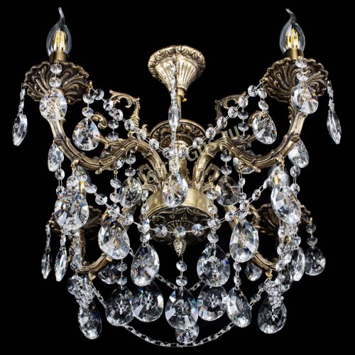 Люстра бронзовая Артемида №4 звезда в Новокузнецке Гусь Хрустальный