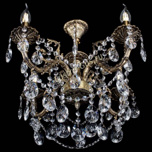 Люстра бронзовая Артемида №4 звезда в Новокузнецке Гусь Хрустальный