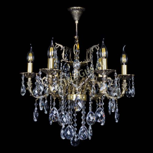 Бронзовая люстра Артемида №6 баден в Новокузнецке Гусь Хрустальный