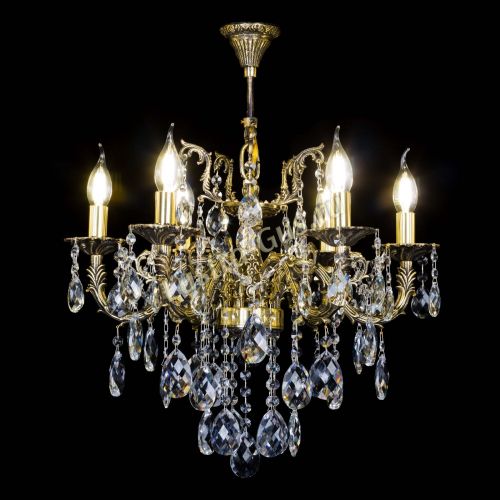 Бронзовая люстра Артемида №6 баден в Новокузнецке Гусь Хрустальный