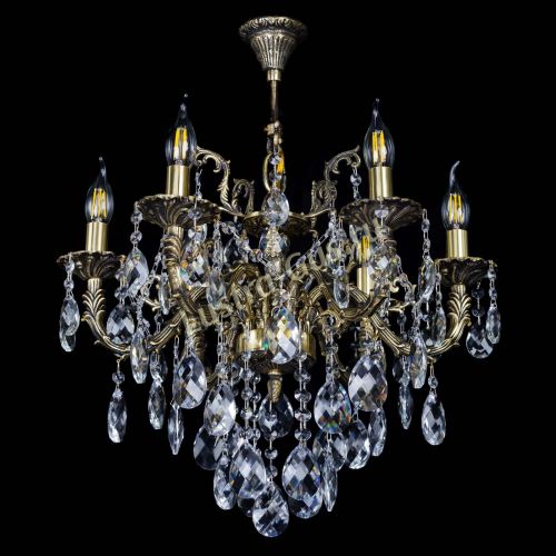 Бронзовая люстра Артемида №6 баден в Новокузнецке Гусь Хрустальный