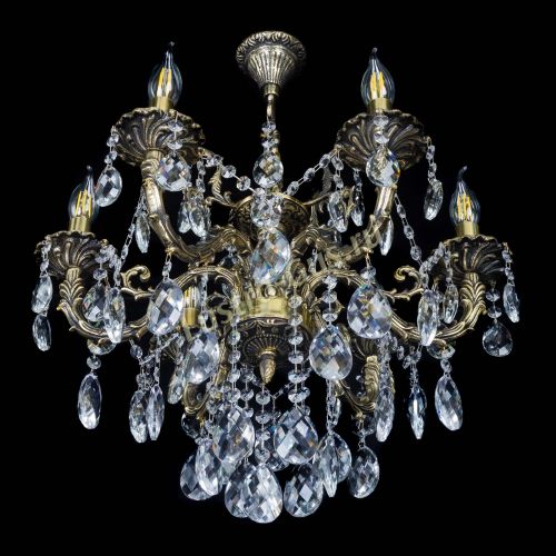 Бронзовая люстра Артемида №6 баден в Новокузнецке Гусь Хрустальный