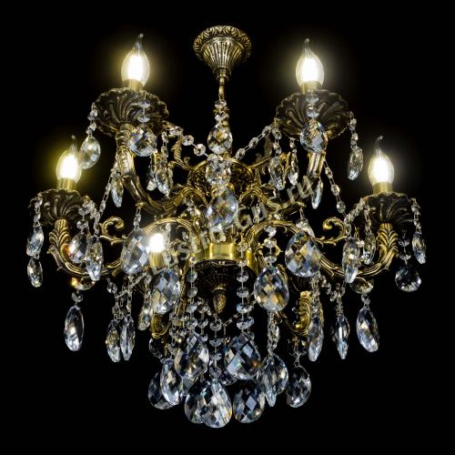 Бронзовая люстра Артемида №6 баден в Новокузнецке Гусь Хрустальный