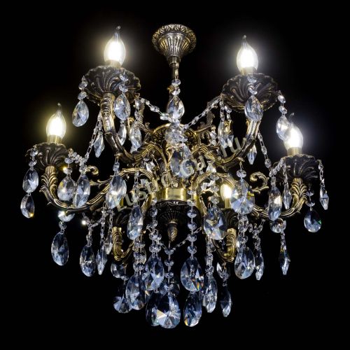 Бронзовая люстра Артемида №6 лучик в Новокузнецке Гусь Хрустальный