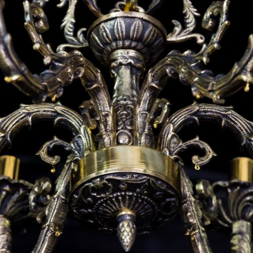 Бронзовая люстра Артемида №6 журавлик в Новокузнецке Гусь Хрустальный