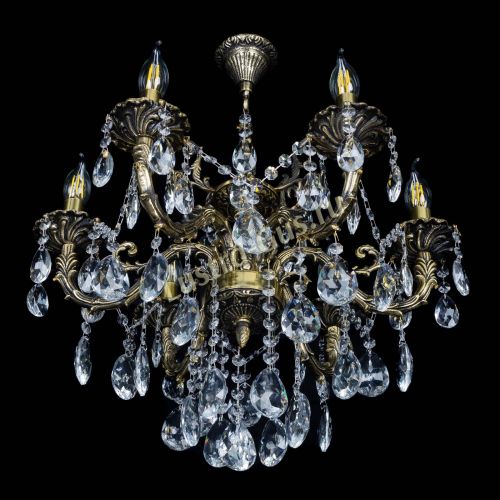 Бронзовая люстра Артемида №6 журавлик в Новокузнецке Гусь Хрустальный