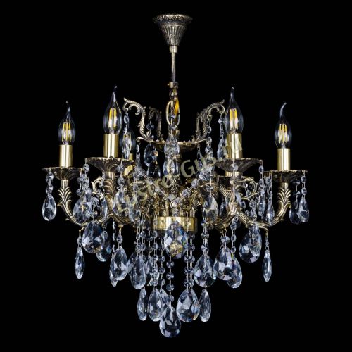 Бронзовая люстра Артемида №6 журавлик в Новокузнецке Гусь Хрустальный