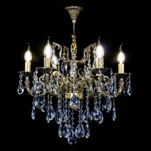 Бронзовая люстра Артемида №6 журавлик в Новокузнецке Гусь Хрустальный