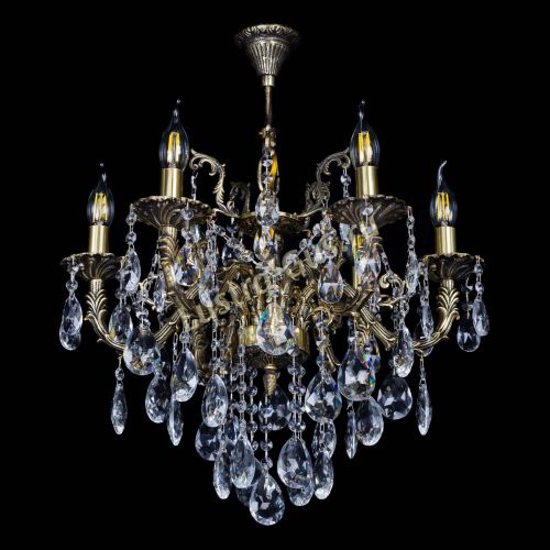 Бронзовая люстра Артемида №6 журавлик в Новокузнецке Гусь Хрустальный