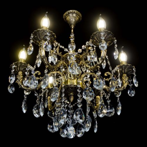 Бронзовая люстра Артемида №6 журавлик в Новокузнецке Гусь Хрустальный