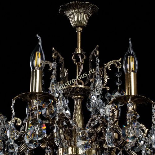 Бронзовая люстра Артемида в Новокузнецке Гусь Хрустальный