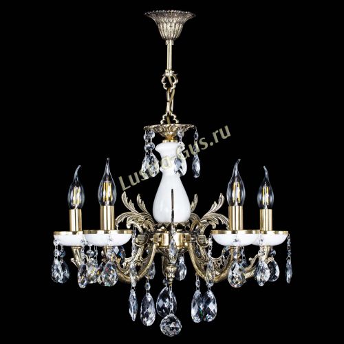 Люстра бронзовая Атланта из мрамора Баден №5/1 в Новокузнецке Гусь Хрустальный