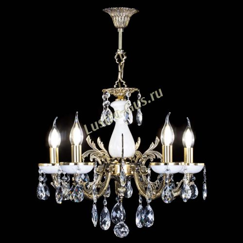 Люстра бронзовая Атланта из мрамора Баден №5/1 в Новокузнецке Гусь Хрустальный