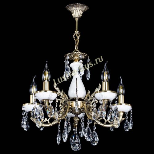 Люстра бронзовая Атланта из мрамора №5/1 Журавлик в Новокузнецке Гусь Хрустальный