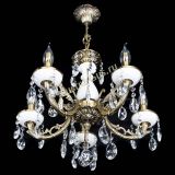 Люстра бронзовая Атланта из мрамора №5/1 Журавлик в Новокузнецке