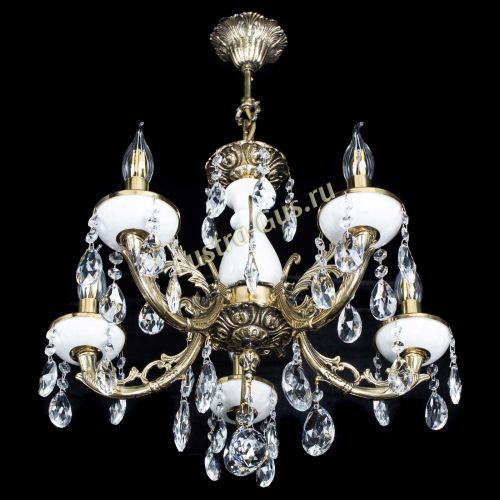 Люстра бронзовая Атланта из мрамора №5/1 Журавлик в Новокузнецке Гусь Хрустальный