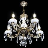 Люстра бронзовая Атланта из мрамора №5/1 Журавлик в Новокузнецке