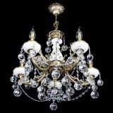 Люстра бронзовая Атланта из мрамора №5/3 Шар в Новокузнецке