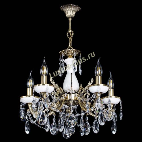 Люстра бронзовая Атланта из мрамора №5/3 Журавлик в Новокузнецке Гусь Хрустальный