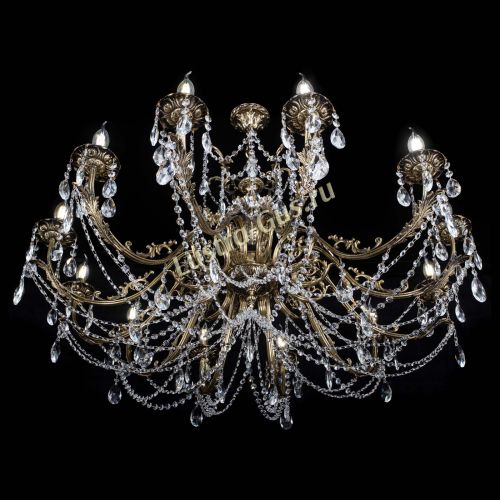 Люстра бронзовая Делия №12 журавлик в Новокузнецке Гусь Хрустальный