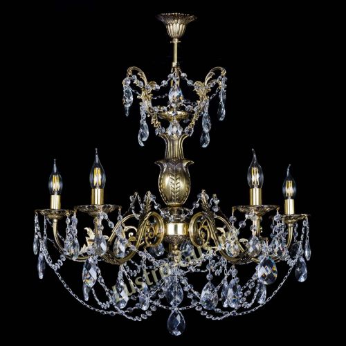 Люстра бронзовая Делия №5 баден в Новокузнецке Гусь Хрустальный