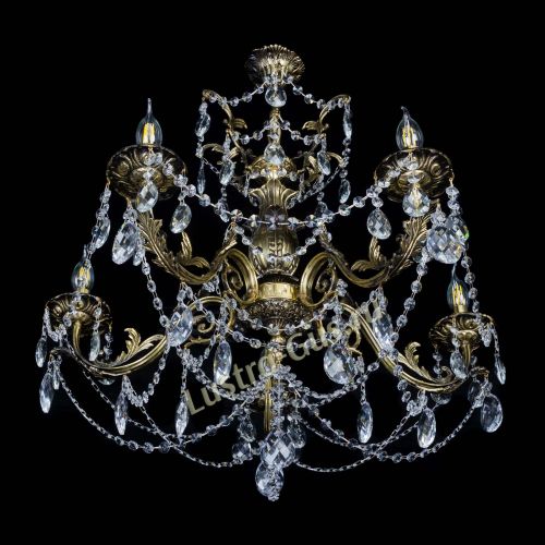 Люстра бронзовая Делия №5 баден в Новокузнецке Гусь Хрустальный