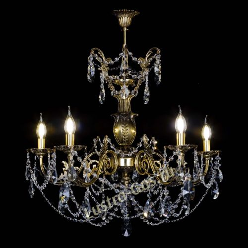 Люстра бронзовая Делия №5 лучик в Новокузнецке Гусь Хрустальный