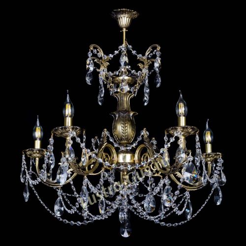 Люстра бронзовая Делия №5 лучик в Новокузнецке Гусь Хрустальный