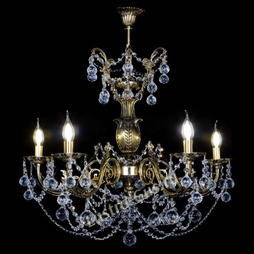 Люстра бронзовая Делия №5 шар в Новокузнецке Гусь Хрустальный