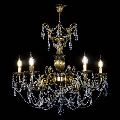 Люстра бронзовая Делия №5 журавлик в Новокузнецке Гусь Хрустальный