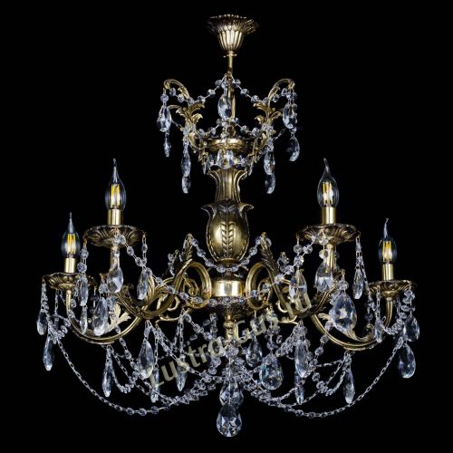 Люстра бронзовая Делия №5 журавлик в Новокузнецке Гусь Хрустальный