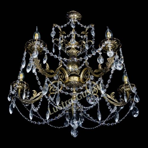 Люстра бронзовая Делия №5 журавлик в Новокузнецке Гусь Хрустальный