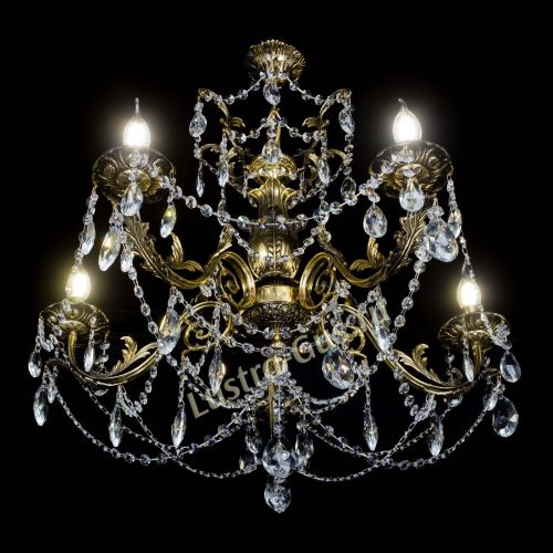 Люстра бронзовая Делия №5 журавлик в Новокузнецке Гусь Хрустальный