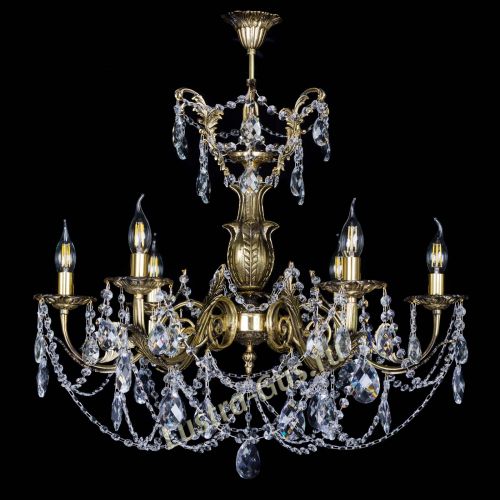 Люстра бронзовая Делия №6 журавлик в Новокузнецке Гусь Хрустальный