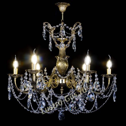 Люстра бронзовая Делия №6 журавлик в Новокузнецке Гусь Хрустальный