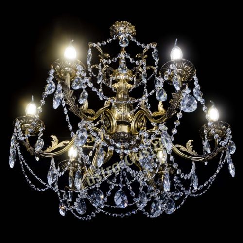 Люстра бронзовая Делия №6 журавлик в Новокузнецке Гусь Хрустальный