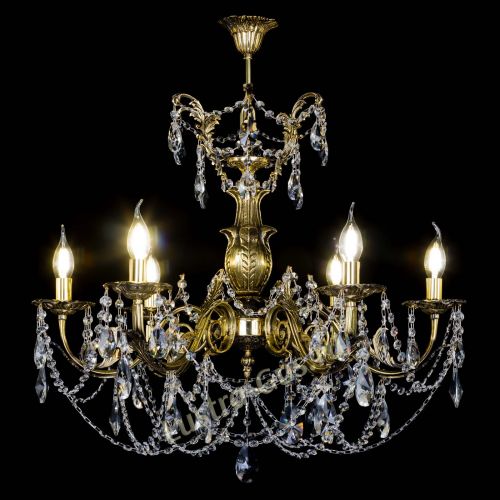 Люстра бронзовая Делия №6 лучик в Новокузнецке Гусь Хрустальный