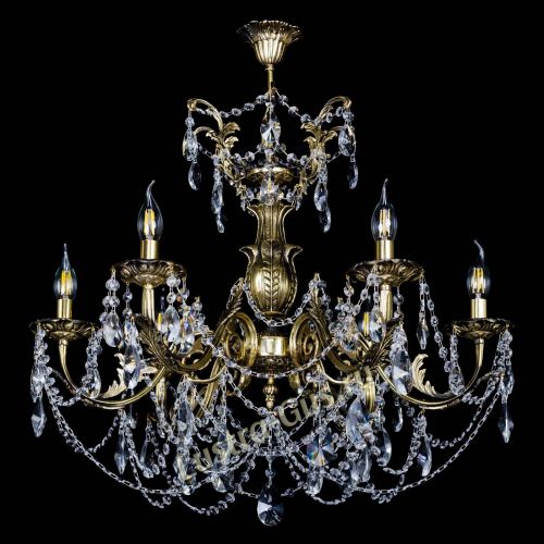 Люстра бронзовая Делия №6 лучик в Новокузнецке Гусь Хрустальный