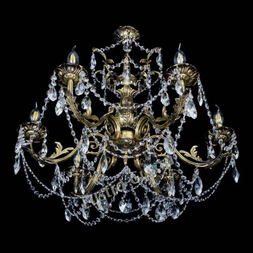 Люстра бронзовая Делия №6 лучик в Новокузнецке Гусь Хрустальный