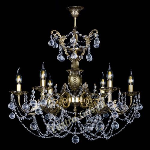 Люстра бронзовая Делия №6 шар в Новокузнецке Гусь Хрустальный