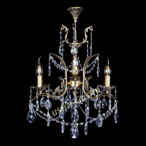 Бронзовая люстра Гелла №3 баден в Новокузнецке Гусь Хрустальный