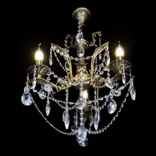 Бронзовая люстра Гелла №3 баден в Новокузнецке Гусь Хрустальный