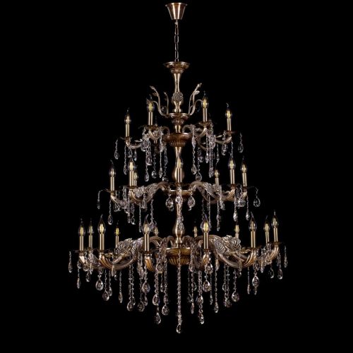 Люстра под бронзу Винтаж №1 1,1 м - Глаз Дракона под бронзу в Новокузнецке Гусь Хрустальный