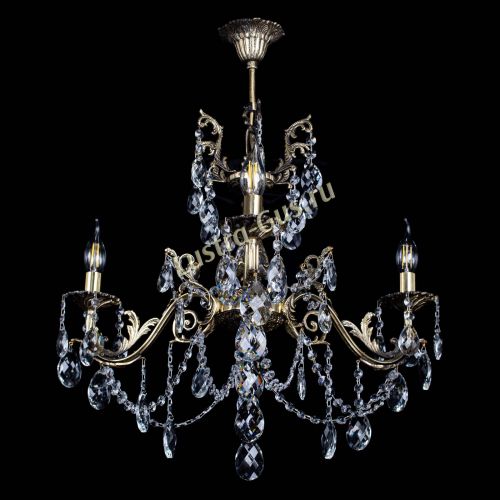 Люстра бронзовая Кассандра №3 баден в Новокузнецке Гусь Хрустальный