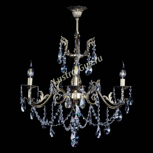 Люстра бронзовая Кассандра №3 лучик в Новокузнецке Гусь Хрустальный