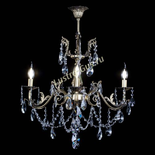 Люстра бронзовая Кассандра №3 лучик в Новокузнецке Гусь Хрустальный