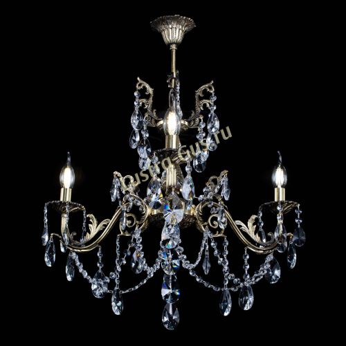 Люстра бронзовая Кассандра №3 лучик в Новокузнецке Гусь Хрустальный