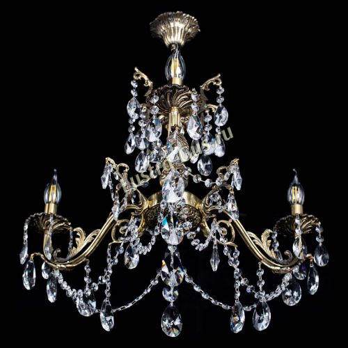 Люстра бронзовая Кассандра №3 лучик в Новокузнецке Гусь Хрустальный