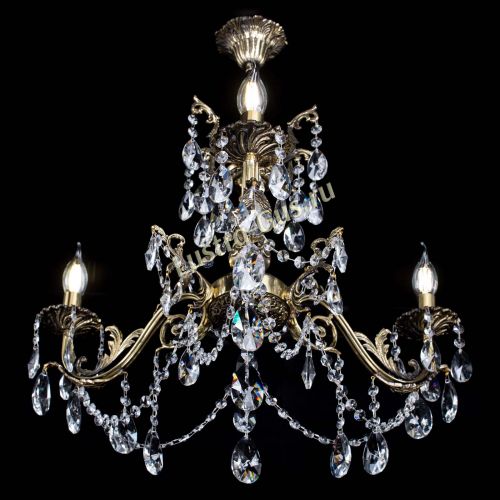 Люстра бронзовая Кассандра №3 лучик в Новокузнецке Гусь Хрустальный