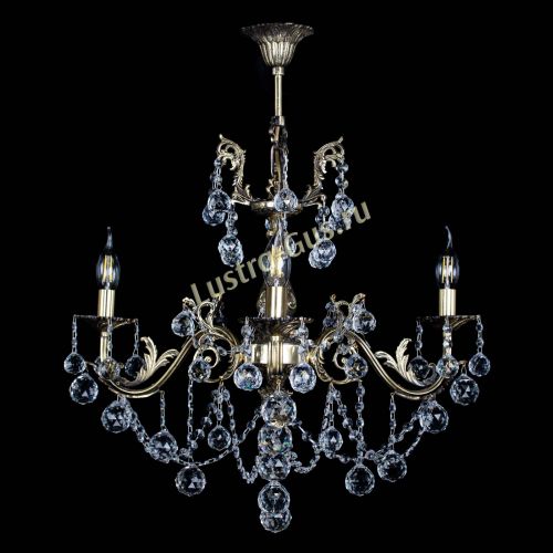 Люстра бронзовая Кассандра №3 шар в Новокузнецке Гусь Хрустальный